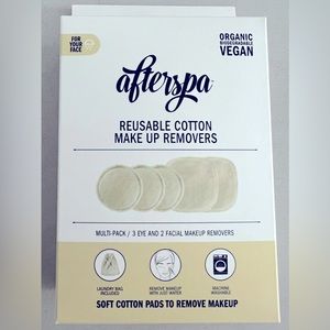 Afterspa reusable cotton make up removers, ORGANIC, BIODEGRADABLE, VEGAN